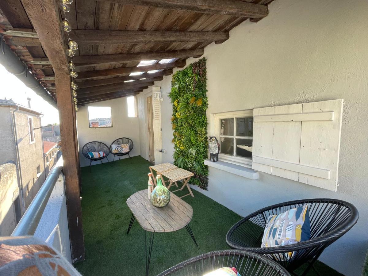 Maison Petit Arago Avec Roof Terrace Et Parking Prive Carcassonne Exterior photo